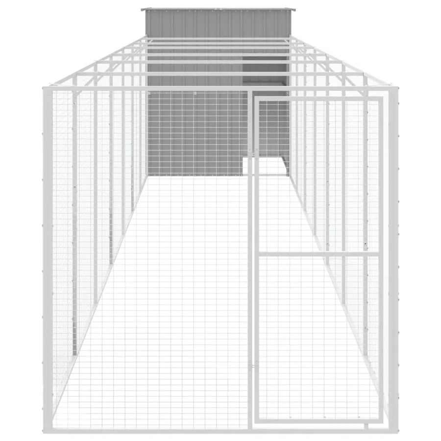 Niche pour chien avec cour gris clair 165x863x181 cm - 3