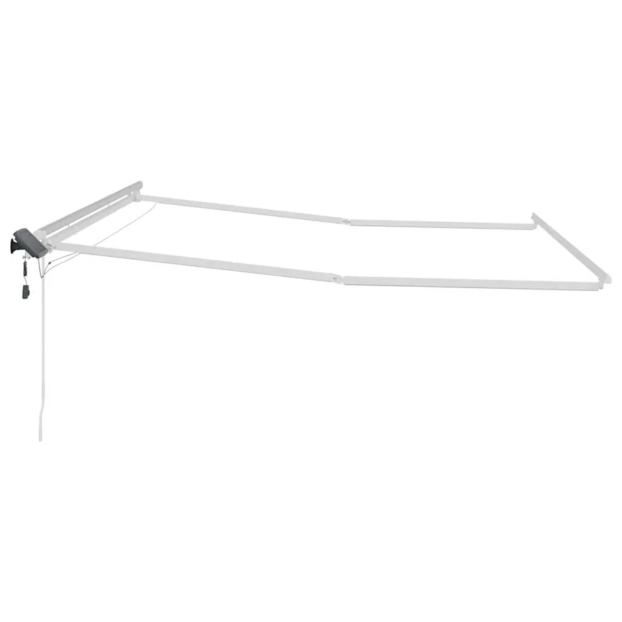 Cadre d'auvent Blanc 450 × 300 cm Aluminium - 7