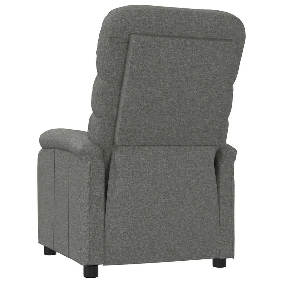 Fauteuil inclinable Gris foncé Tissu - 5