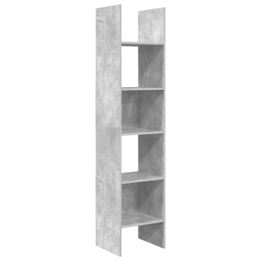 Bibliothèque Gris béton 40x35x180 cm Bois d’ingénierie - 2