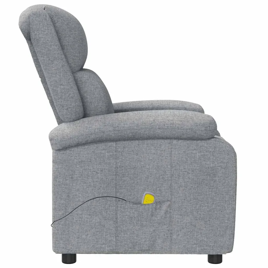 Fauteuil de massage Gris clair Tissu - 4