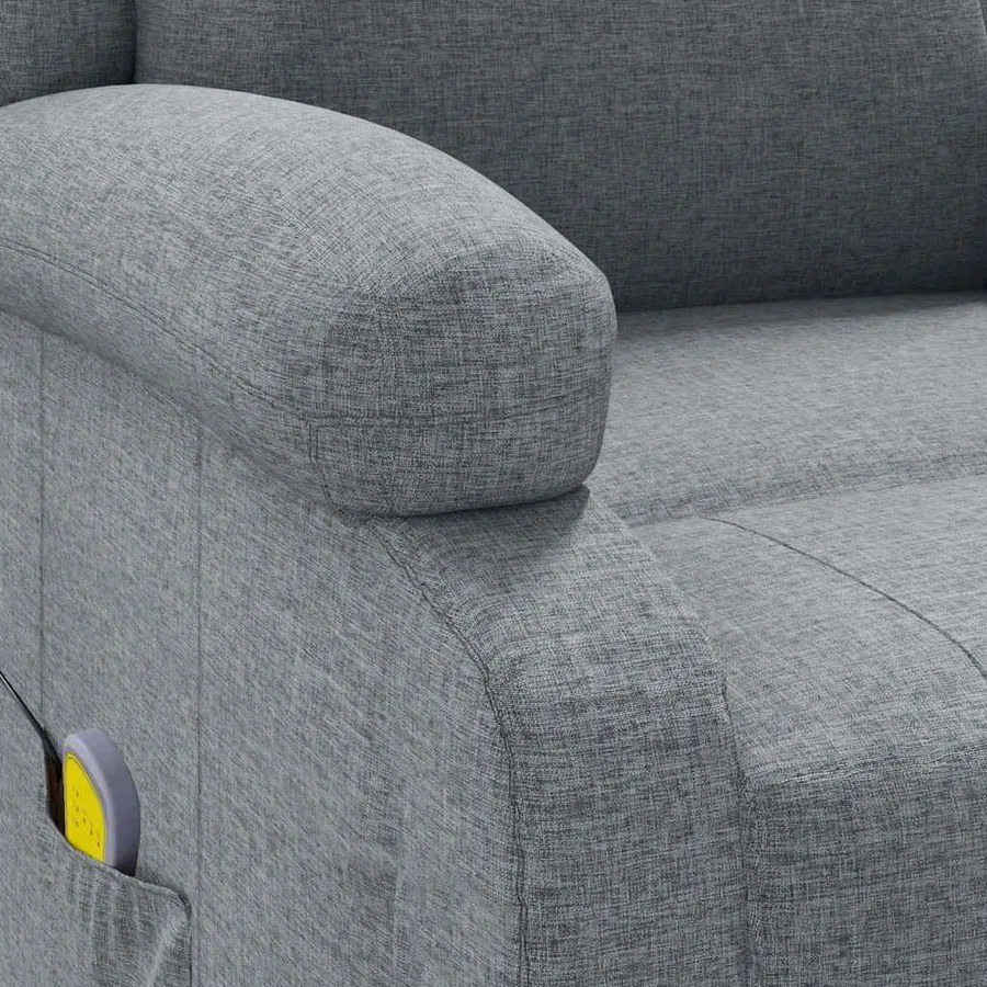 Fauteuil de massage Gris clair Tissu - 9