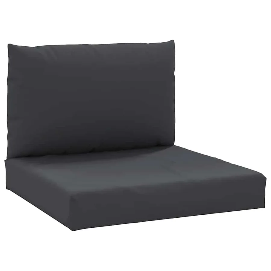 Coussins de palette lot de 2 noir tissu oxford - 2