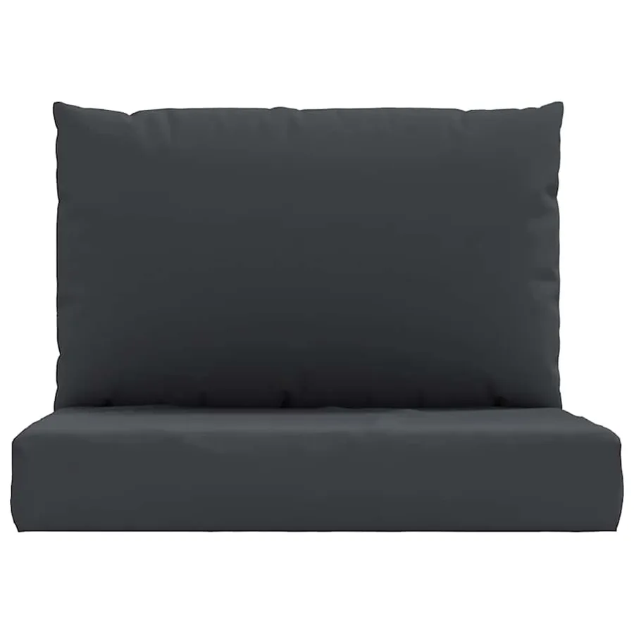 Coussins de palette lot de 2 noir tissu oxford - 4