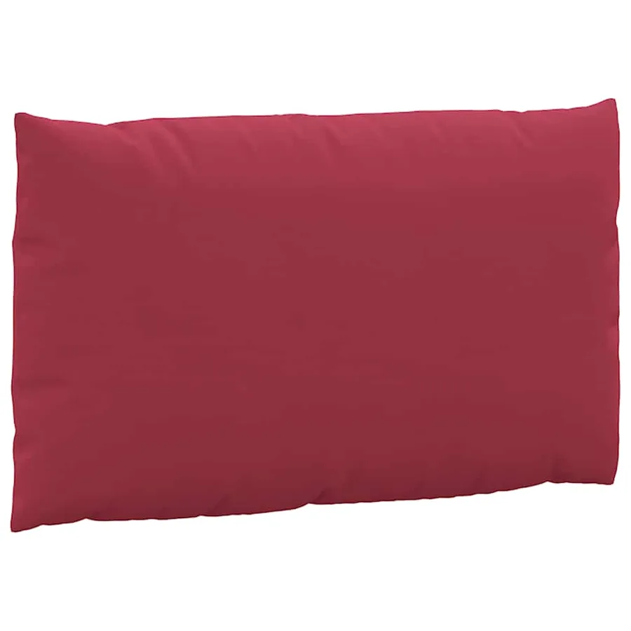 Coussins de palette lot de 3 rouge bordeaux tissu oxford - 6