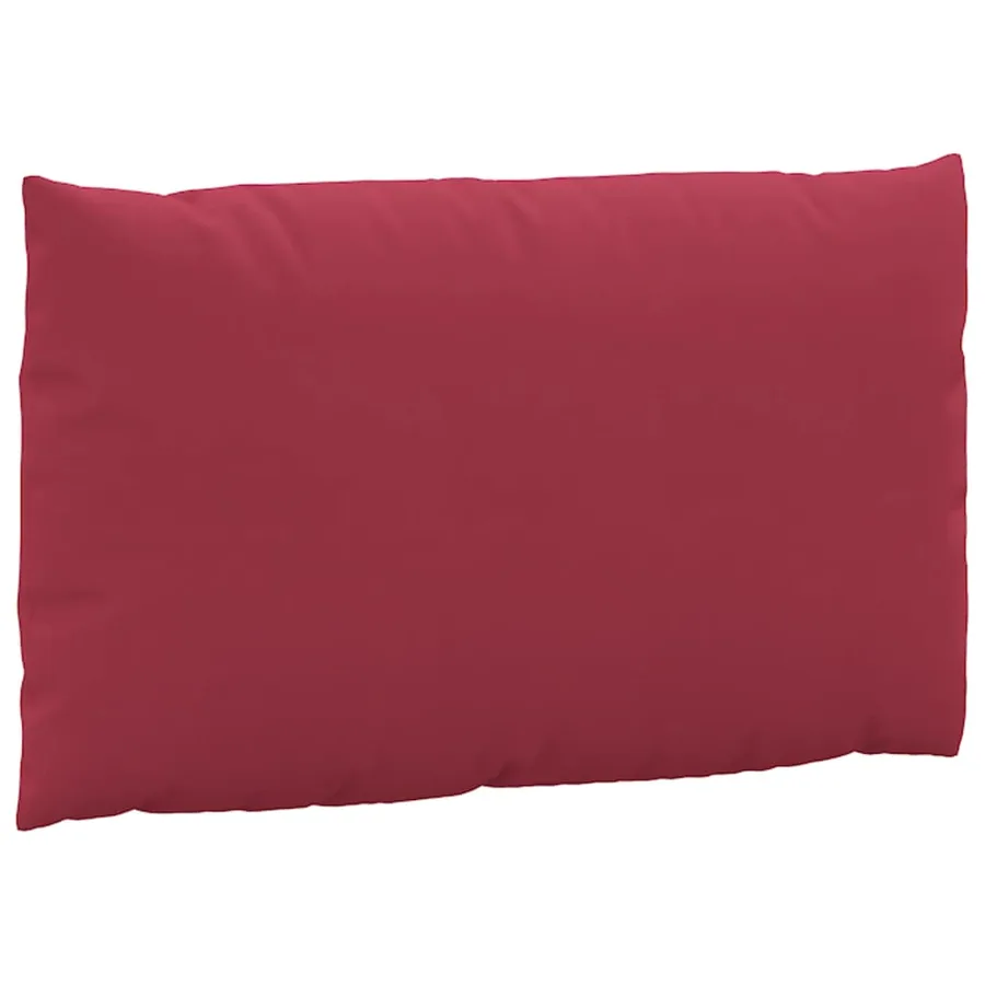 Coussins de palette lot de 2 rouge bordeaux tissu oxford - 6