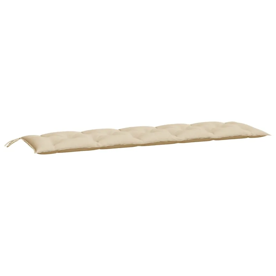 Coussin de banc de jardin beige 180x50x7 cm tissu oxford - 2