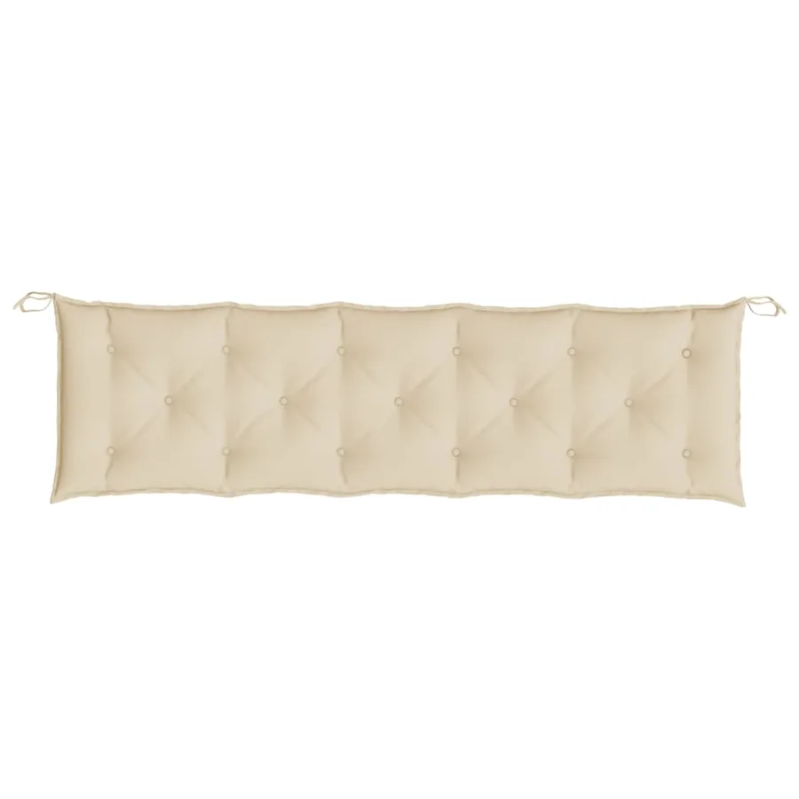 Coussin de banc de jardin beige 180x50x7 cm tissu oxford - 4