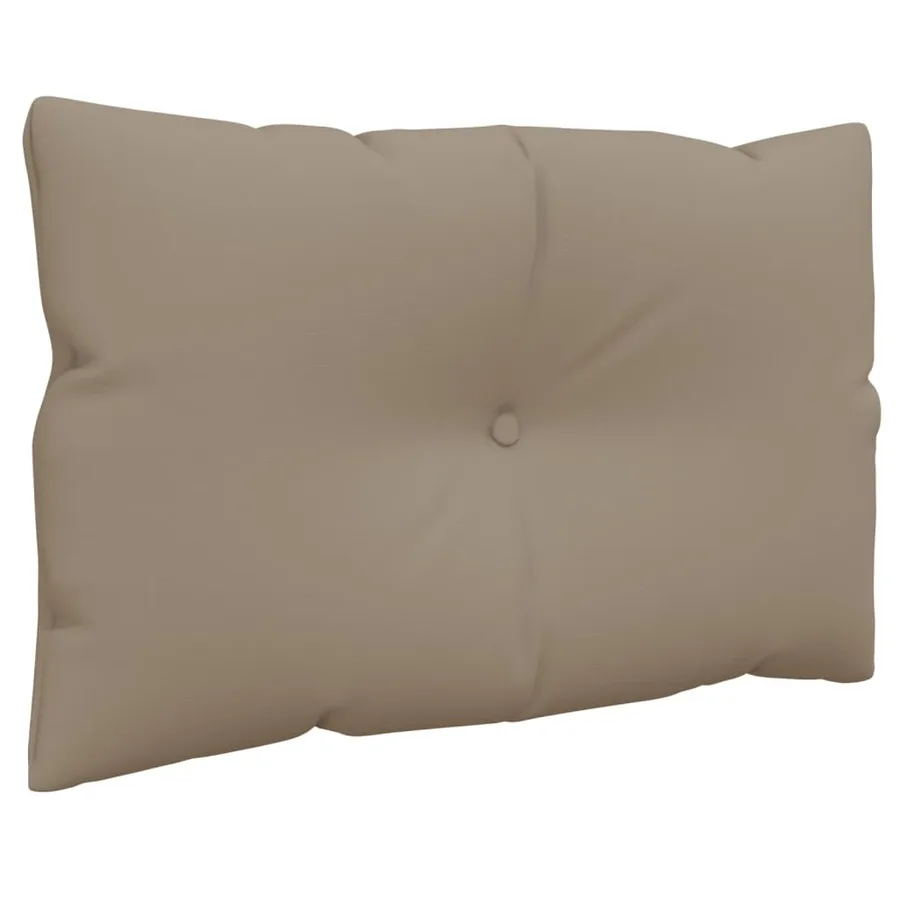 Coussins de palette lot de 3 taupe tissu - 6