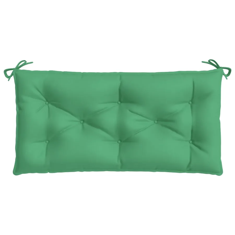 Coussins de banc jardin lot de 2 vert 100x50x7 cm tissu Oxford - 5