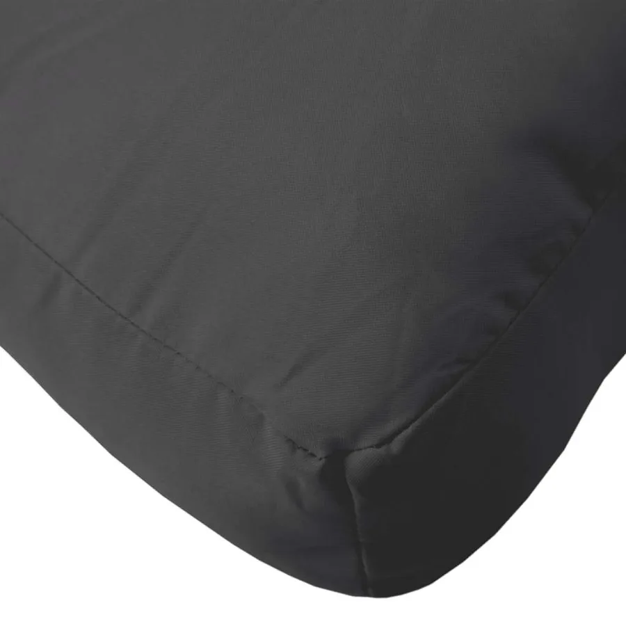 Coussins de palette lot de 3 noir tissu - 8
