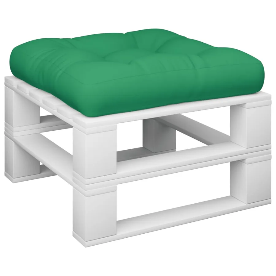 Coussin de palette vert 58x58x10 cm tissu - 3