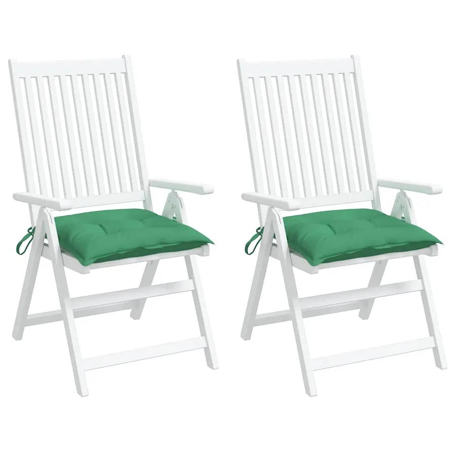 Coussins de palette lot de 2 vert 50x50x7 cm tissu oxford - 4