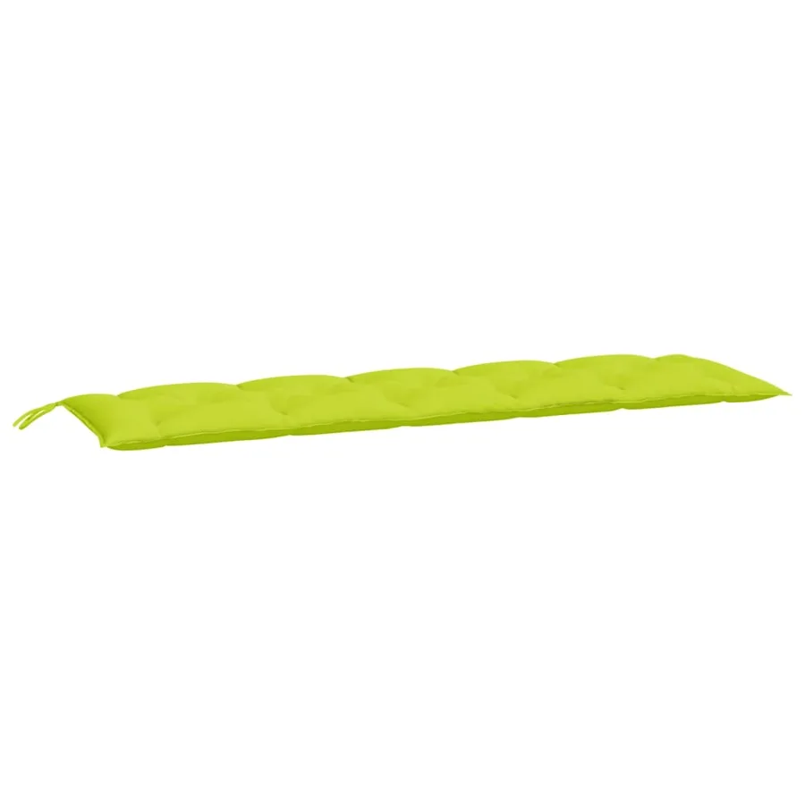 Coussin de banc de jardin vert brillant 180x50x7cm tissu oxford - 2