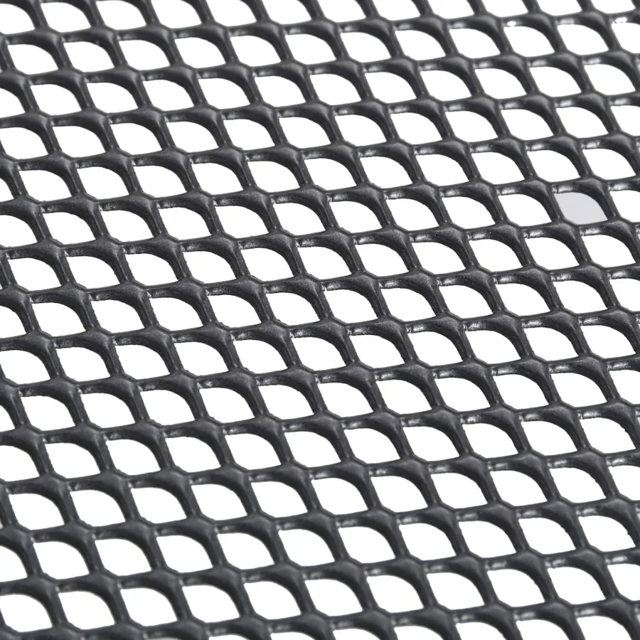 Table pliable en maille 80x80x72 cm Acier Anthracite - 7