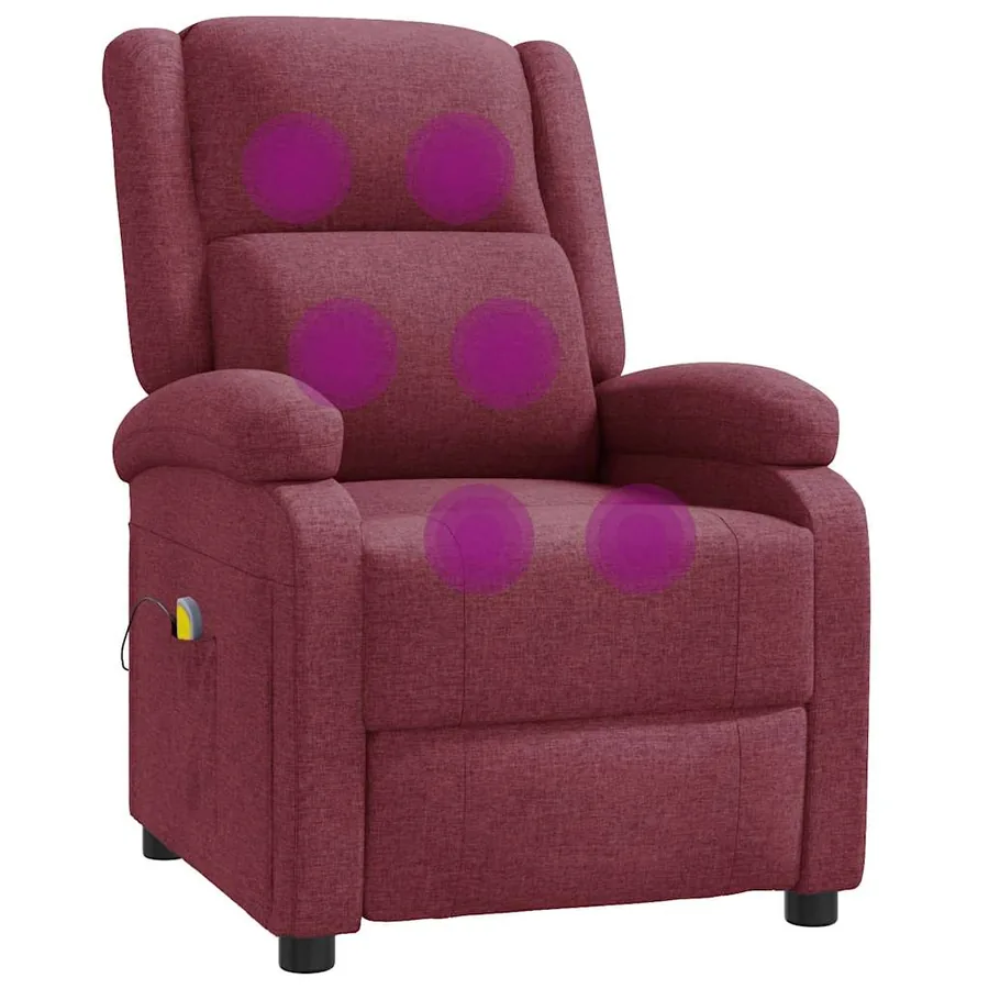 Fauteuil de massage Rouge bordeaux Tissu