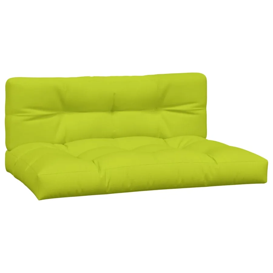 Coussins de palette lot de 2 vert vif tissu - 2