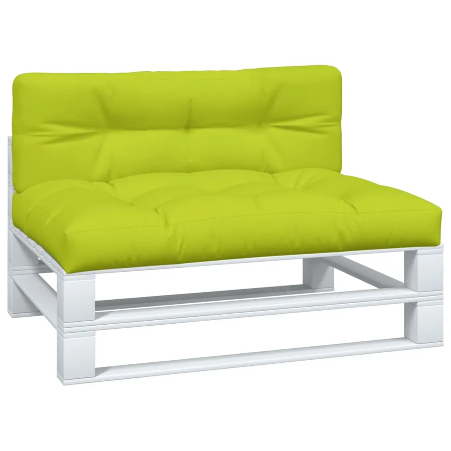 Coussins de palette lot de 2 vert vif tissu - 3