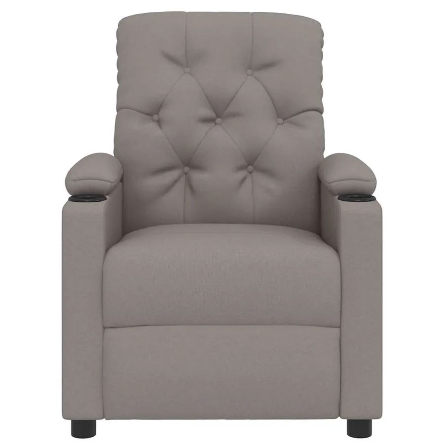 Fauteuil inclinable Taupe Tissu - 3
