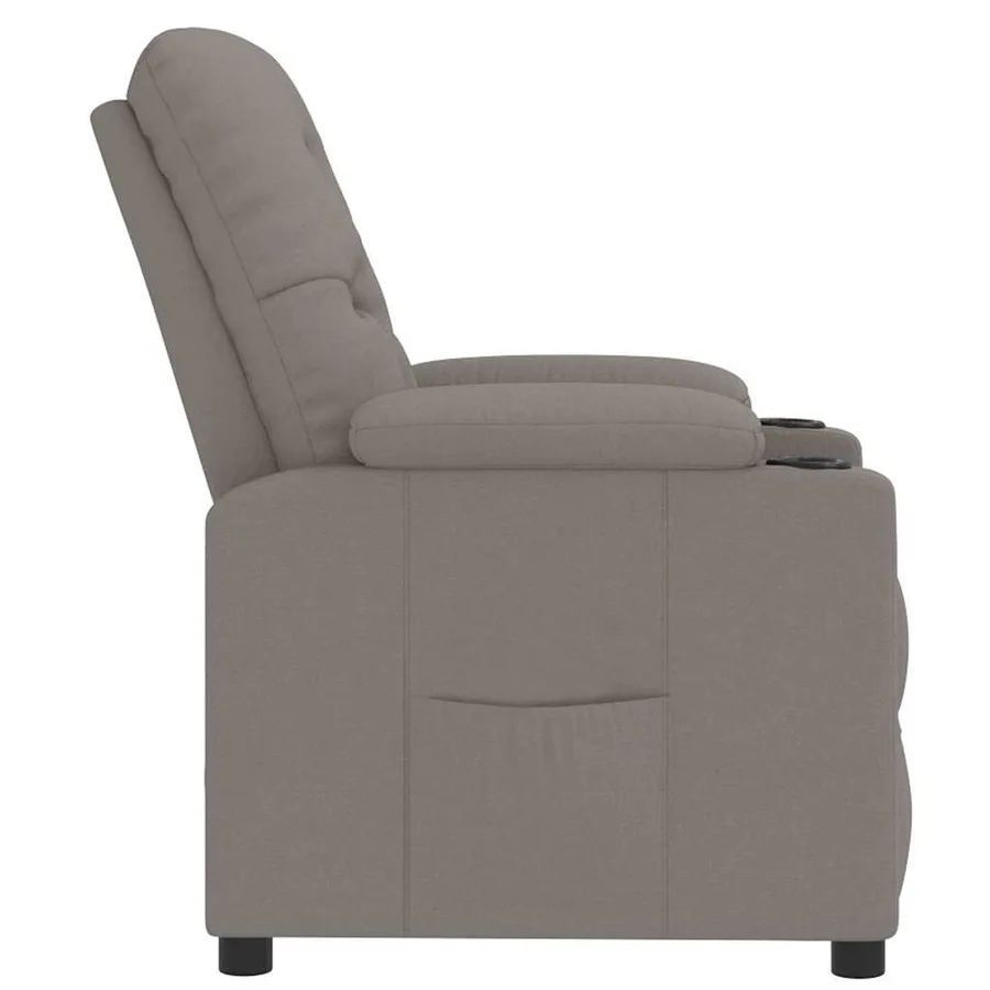 Fauteuil inclinable Taupe Tissu - 4