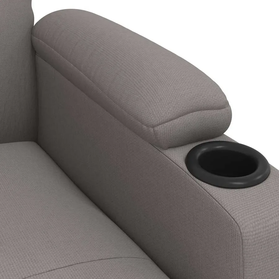 Fauteuil inclinable Taupe Tissu - 6