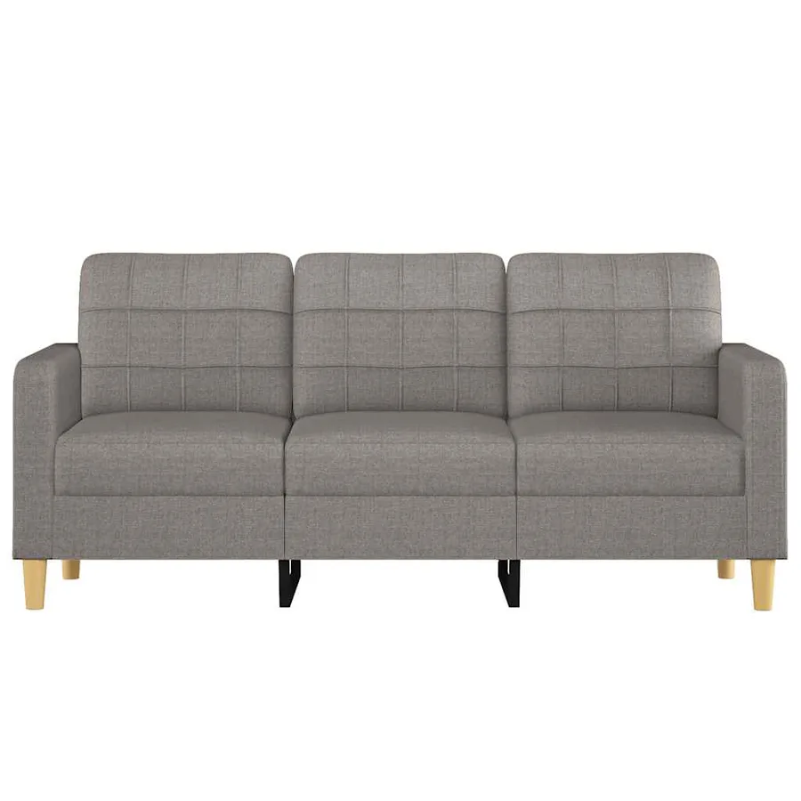 Canapé à 3 places Taupe 180 cm Tissu - 3