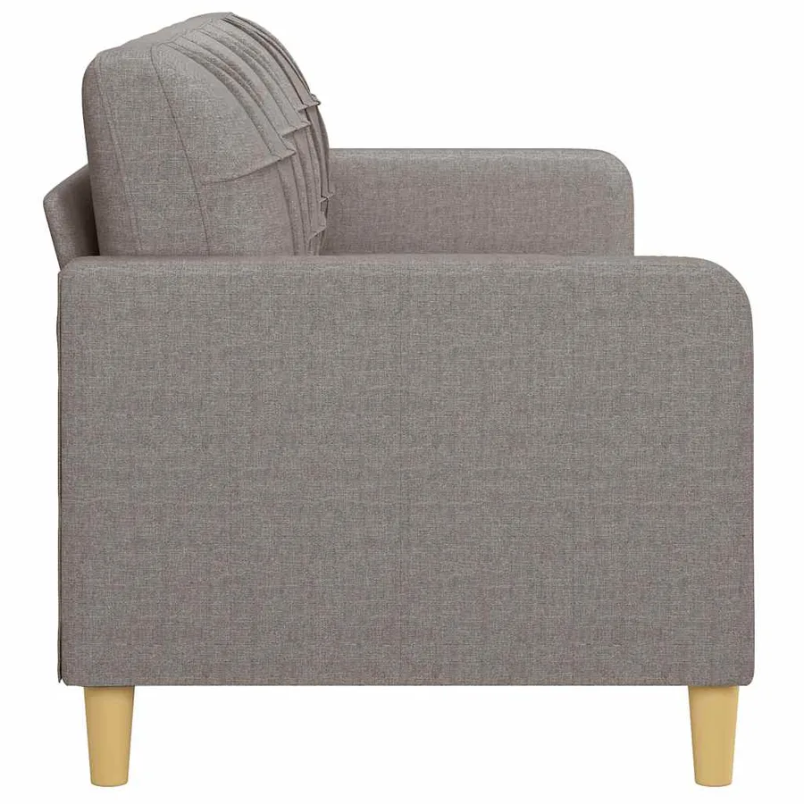 Canapé à 3 places Taupe 180 cm Tissu - 4