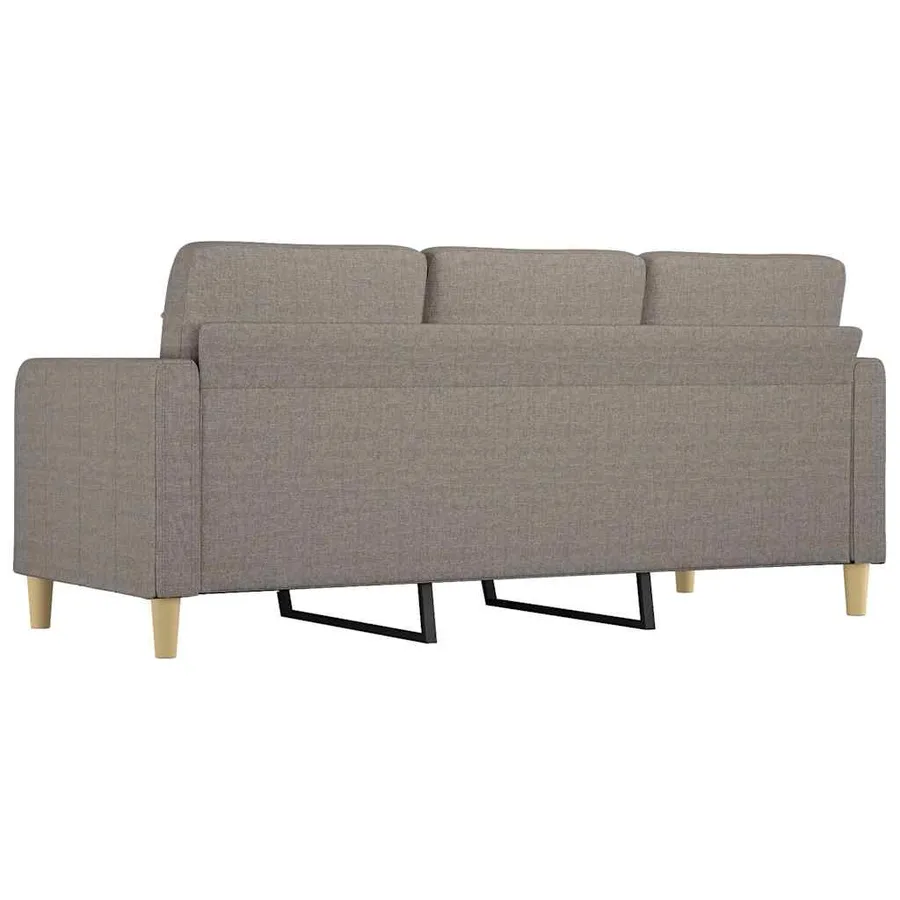 Canapé à 3 places Taupe 180 cm Tissu - 5