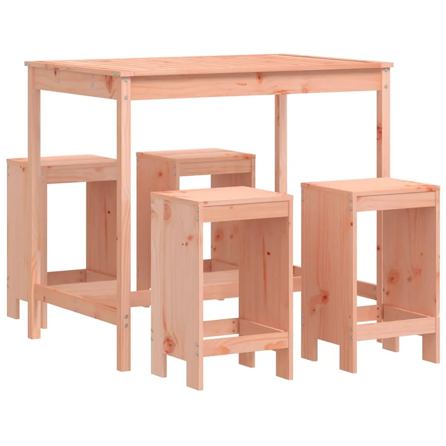 Ensemble de bar de jardin 5 pcs bois massif de Douglas - 2
