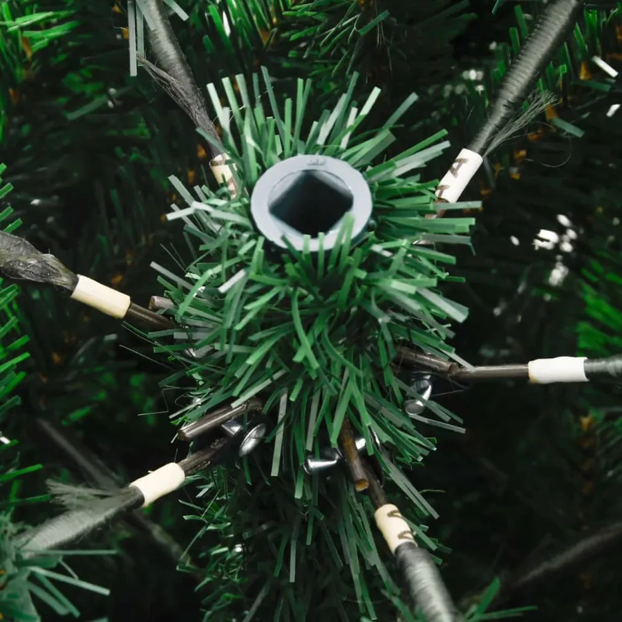 Sapin de Noël artificiel à charnières avec baies rouges 120 cm - 7