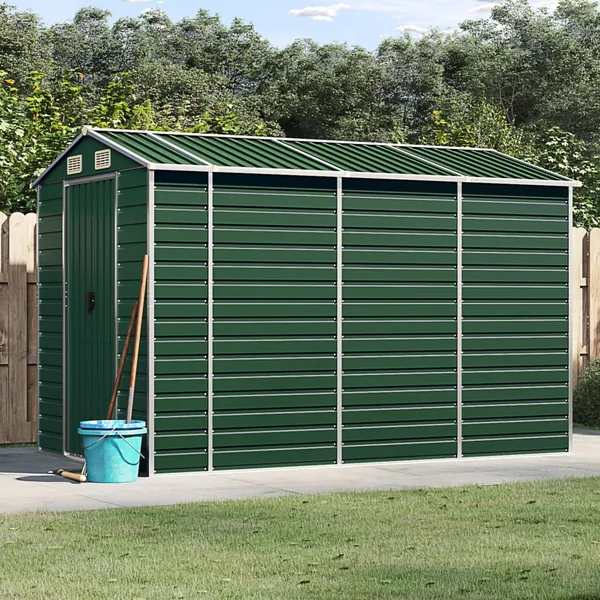 Abri de jardin Vert 191 x 300 x 198 cm Acier galvanisé