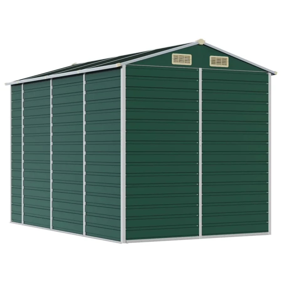 Abri de jardin Vert 191 x 300 x 198 cm Acier galvanisé - 7