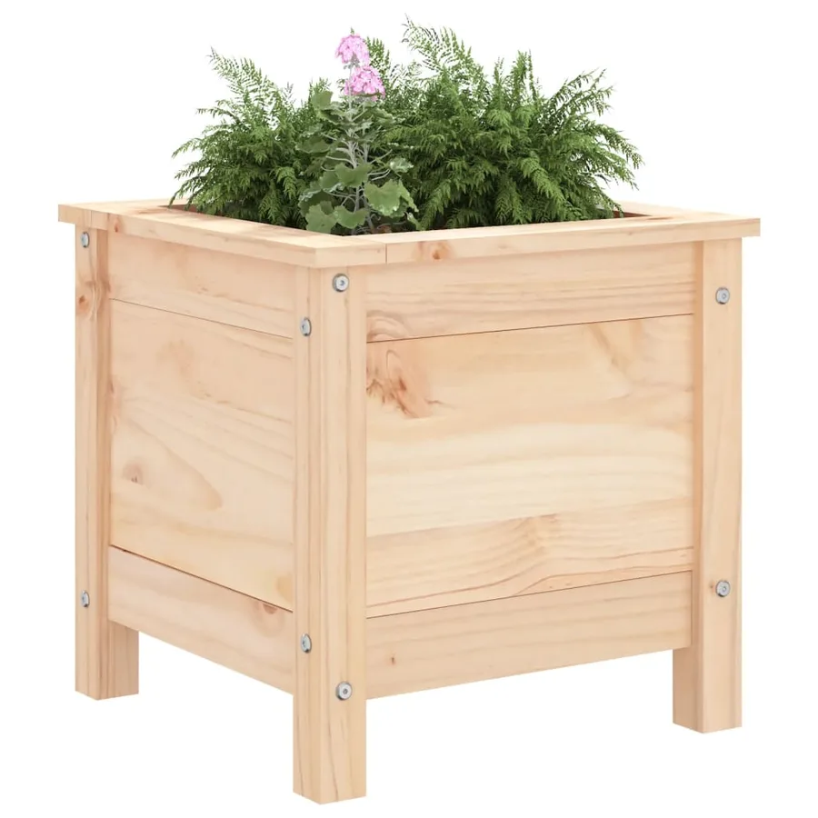 Jardinière 40x40x39 cm bois de pin massif - 3