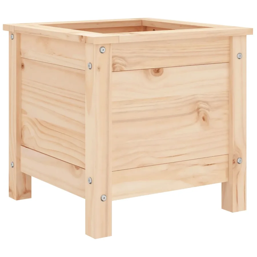 Jardinière 40x40x39 cm bois de pin massif - 4