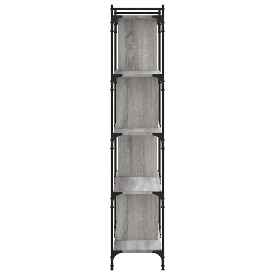 Bibliothèque 5 niveaux sonoma gris 76x32x158 cm - 5