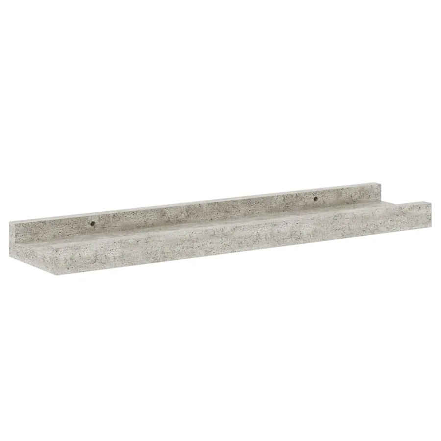 Étagères murales 4 pcs Gris béton 40x9x3 cm - 5