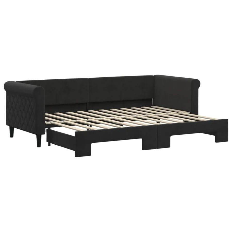 Lit de jour avec gigogne sans matelas 80x200 cm - 2