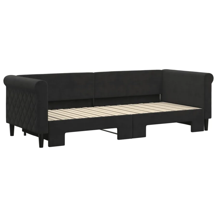 Lit de jour avec gigogne sans matelas 80x200 cm - 3