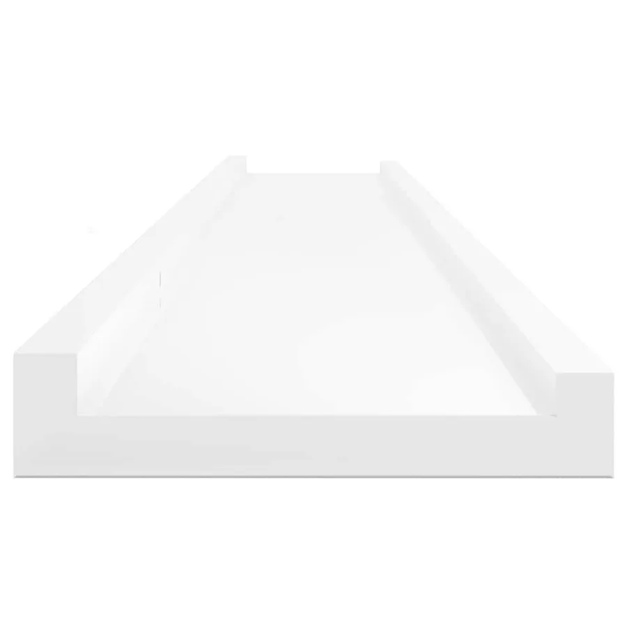 Étagères murales 4 pcs Blanc brillant 115x9x3 cm - 7