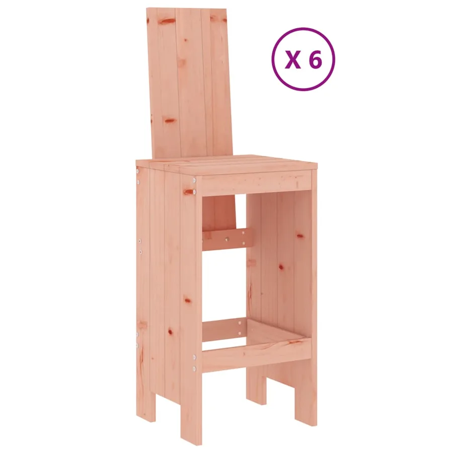 Ensemble de bar de jardin 7 pcs bois massif douglas - 3