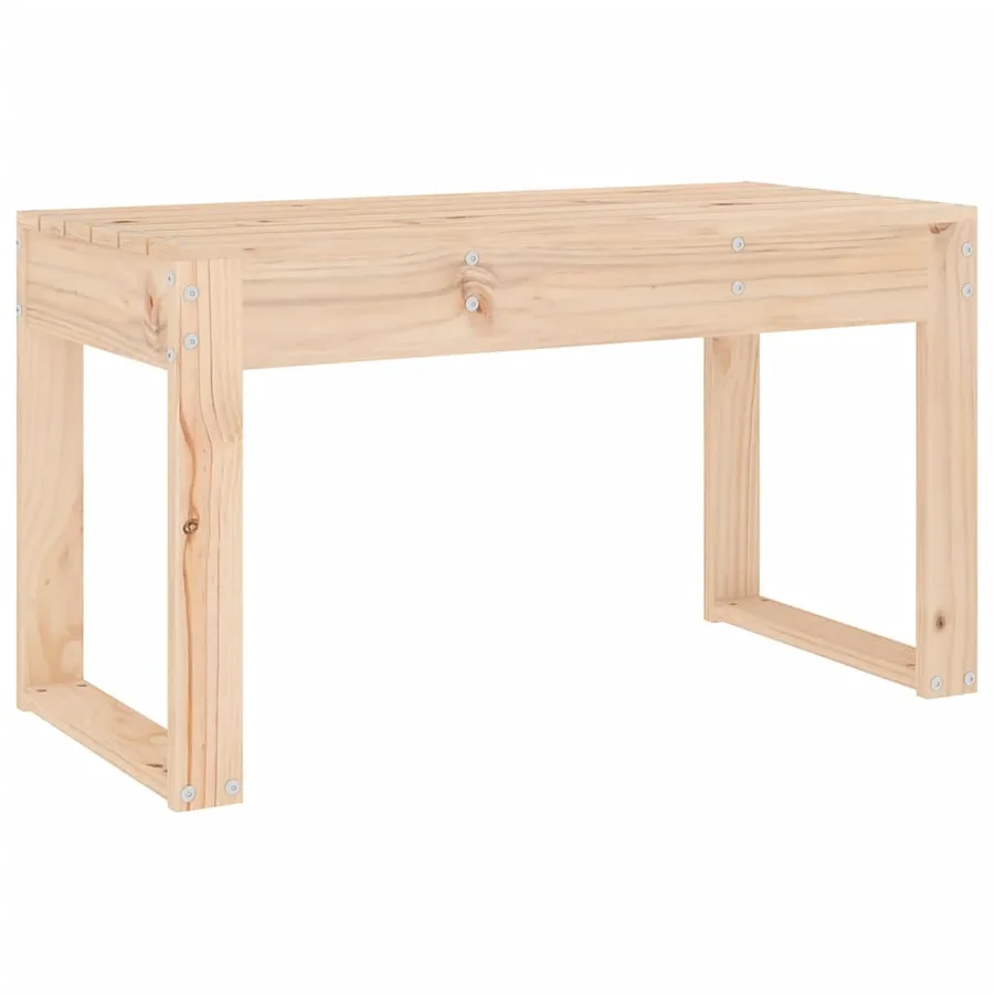 Banc de jardin 80x38x45 cm bois massif de pin - 2