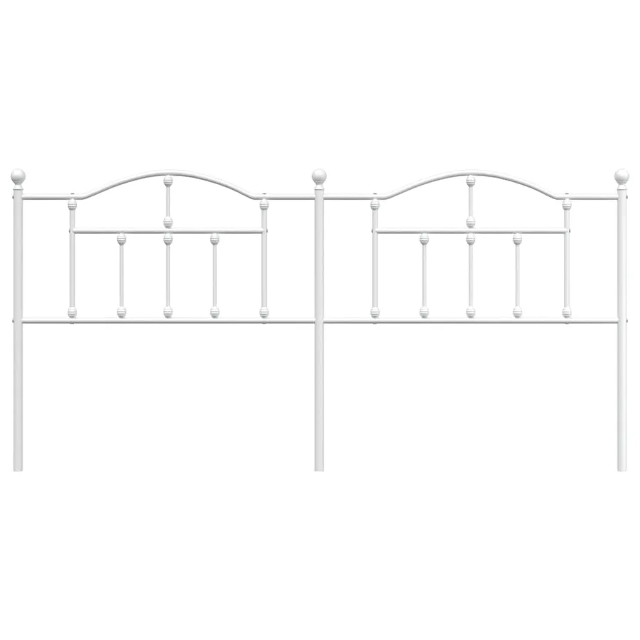 Tête de lit de remplacement métal blanc 193 cm - 4