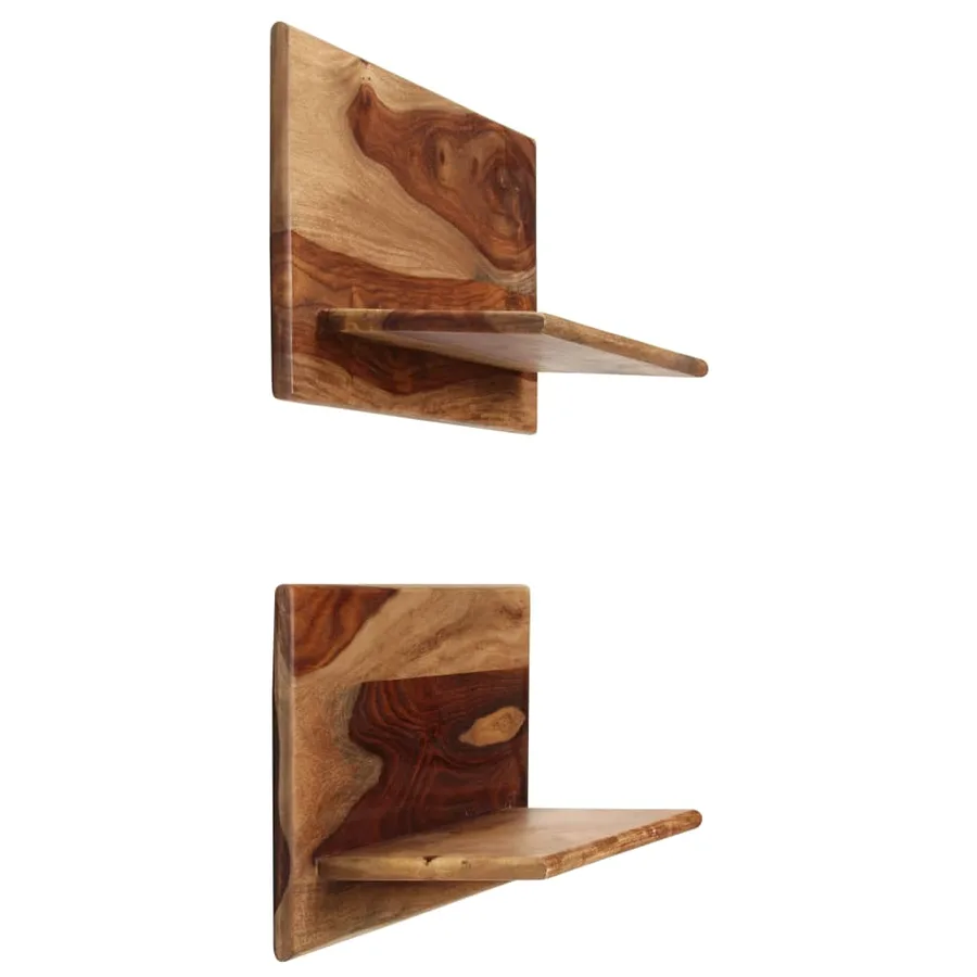 Étagères murales 2 pcs 58 x 26 x 20 cm Bois massif - 3