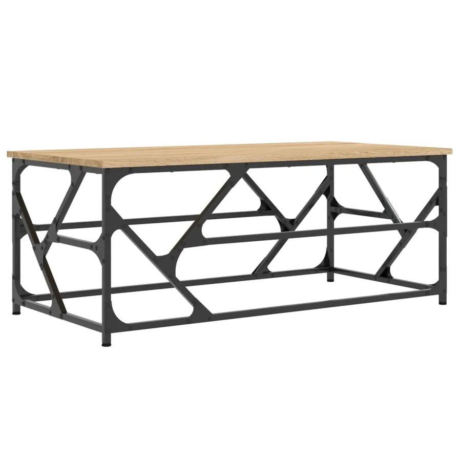 Table basse Chêne sonoma 100x50x40 cm Bois d'ingénierie - 2