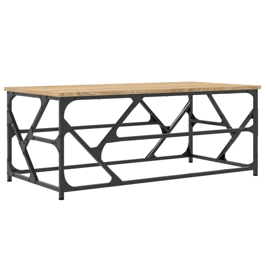 Table basse Chêne sonoma 100x50x40 cm Bois d'ingénierie - 6