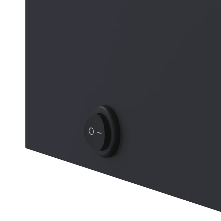 Armoire de bain à miroir avec LED arquée gris 42x13x70 cm - 11