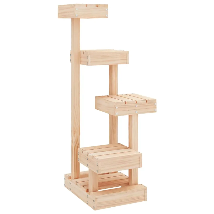 Arbre à chat 45,5x49x103 cm Bois de pin massif - 2