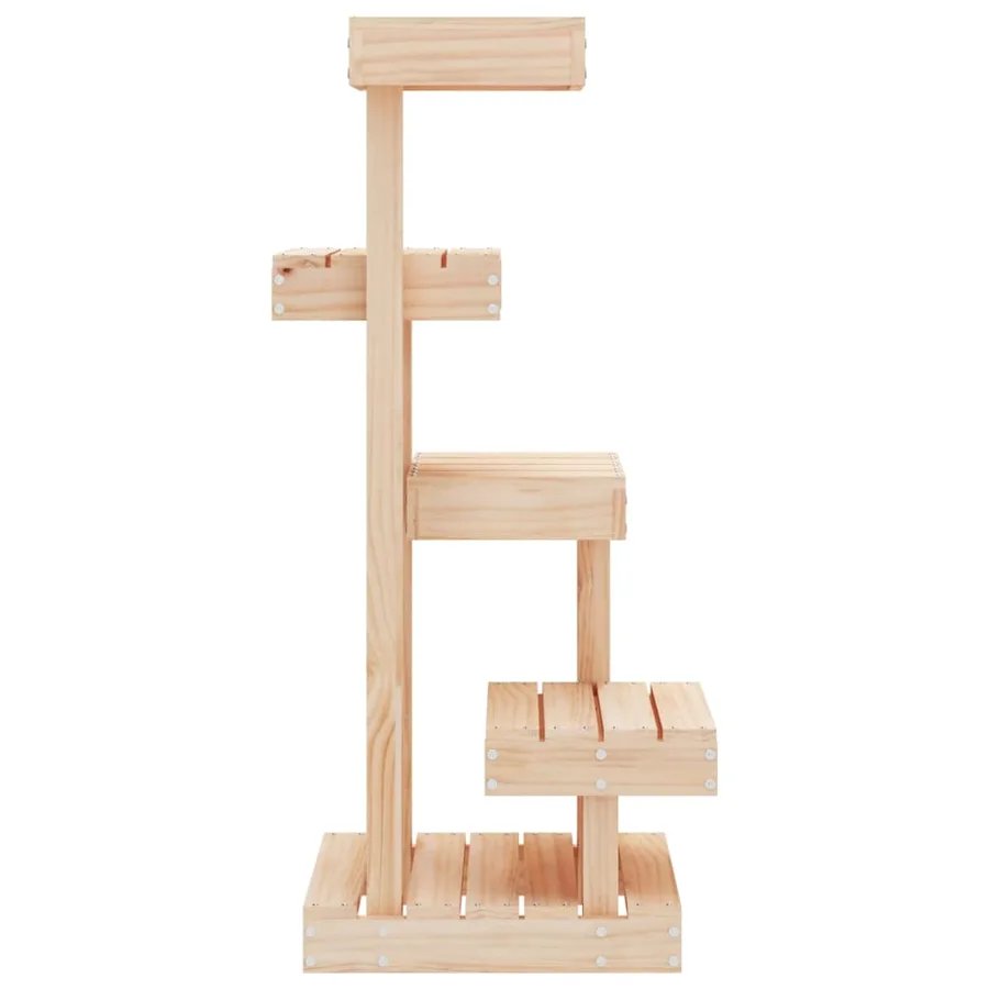 Arbre à chat 45,5x49x103 cm Bois de pin massif - 5
