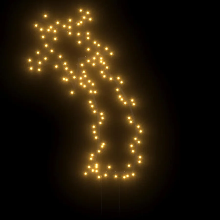 Décoration lumineuse météore de Noël avec piquets 115 LED 89 cm - 3