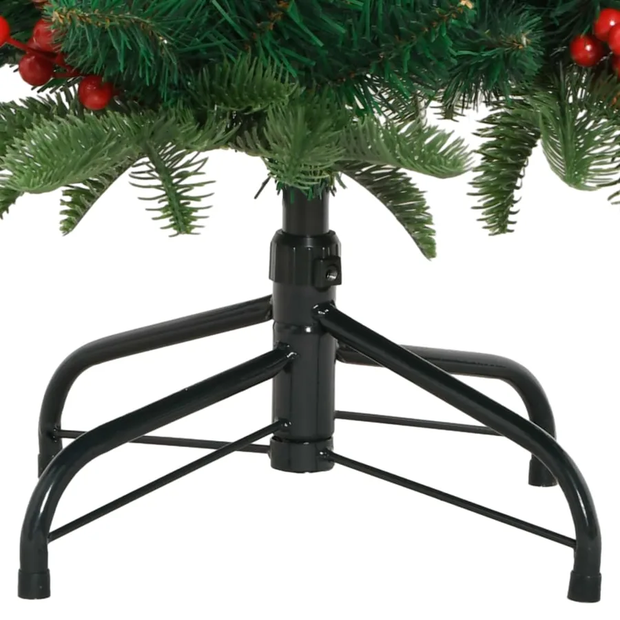 Sapin de Noël artificiel avec pommes de pin et baies 120 cm - 6